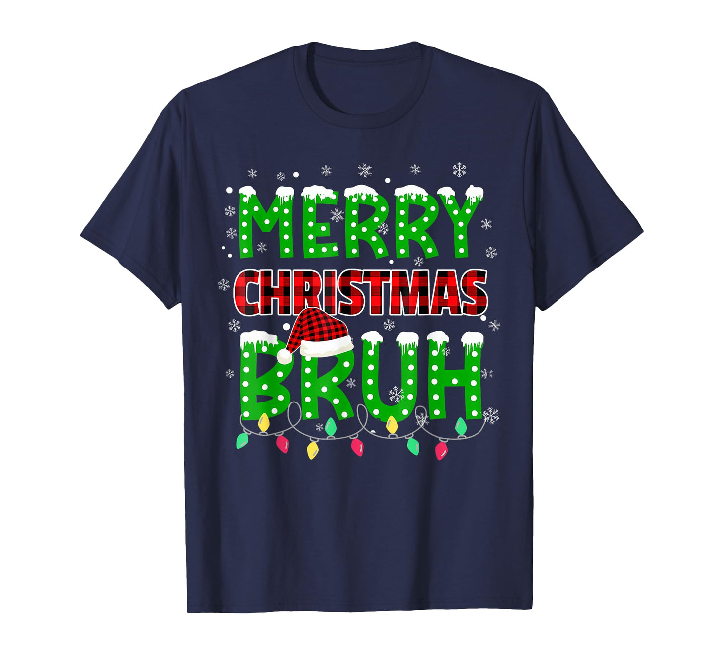 Bruh Christmas Kids Teens Boys Funny Christmas Humor Meme T-Shirt