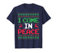 I Come in Peace Couple Matching Ugly Christmas Sweater T-Shirt