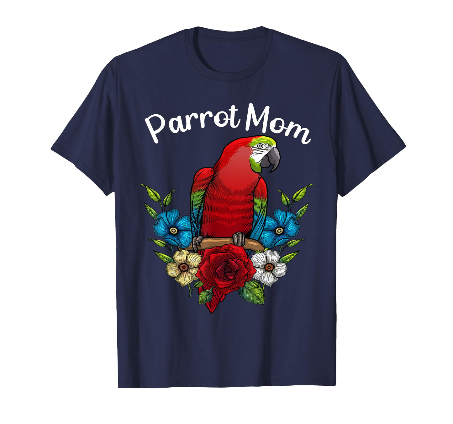 Cool Parrot Art for Women Girls Tropical Bird Parrot Lovers T-Shirt