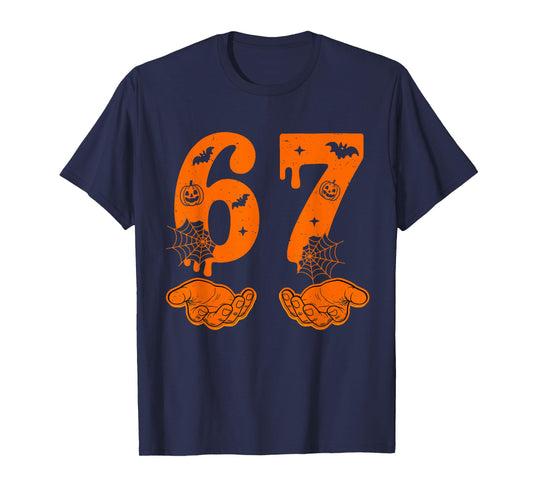 Number 67 Matching Six Seven 6 7 Meme 6 7 Halloween Costume T-Shirt