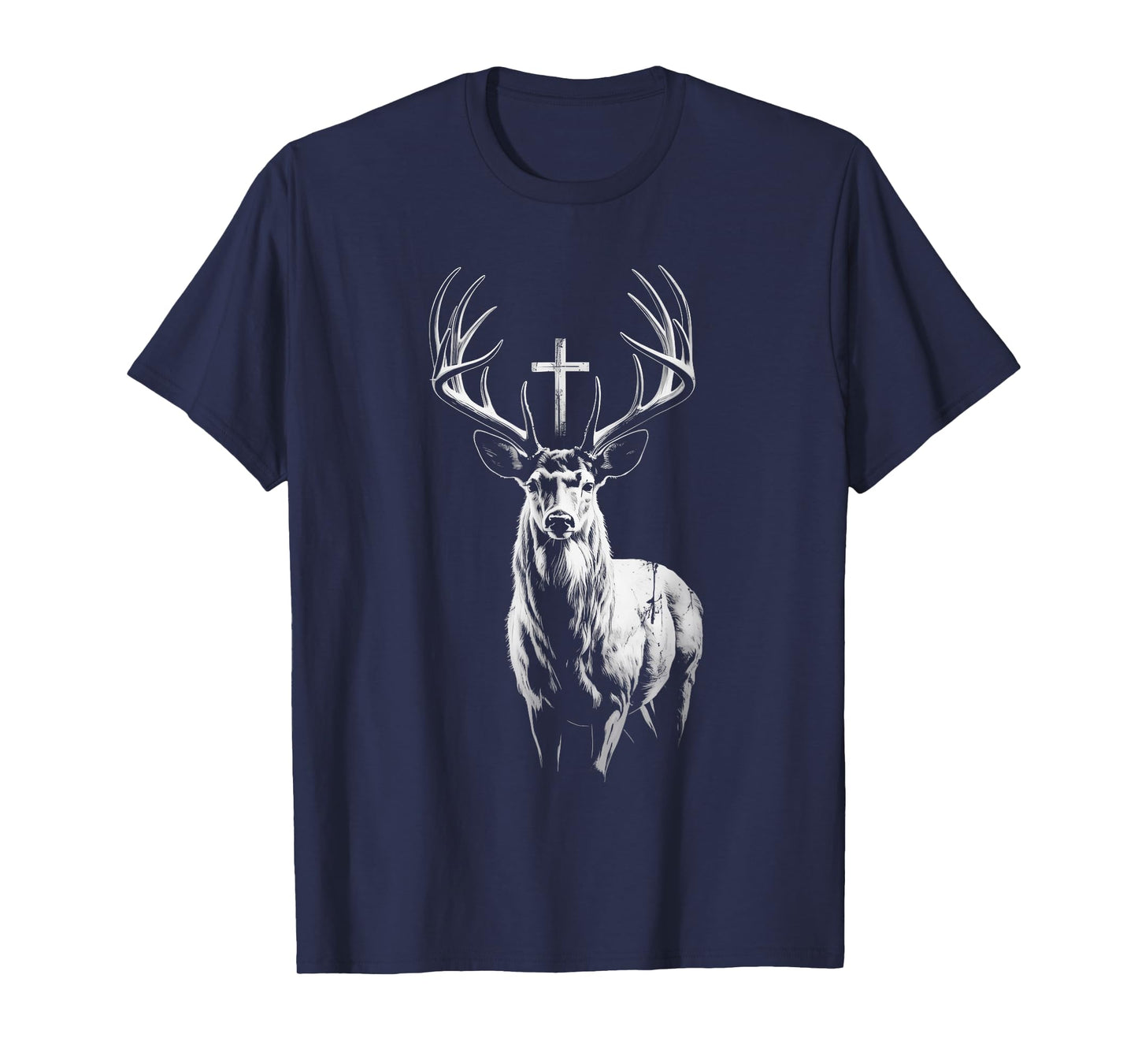 St Hubert Deer Saint Hubertus Legend Christian Catholic T-Shirt