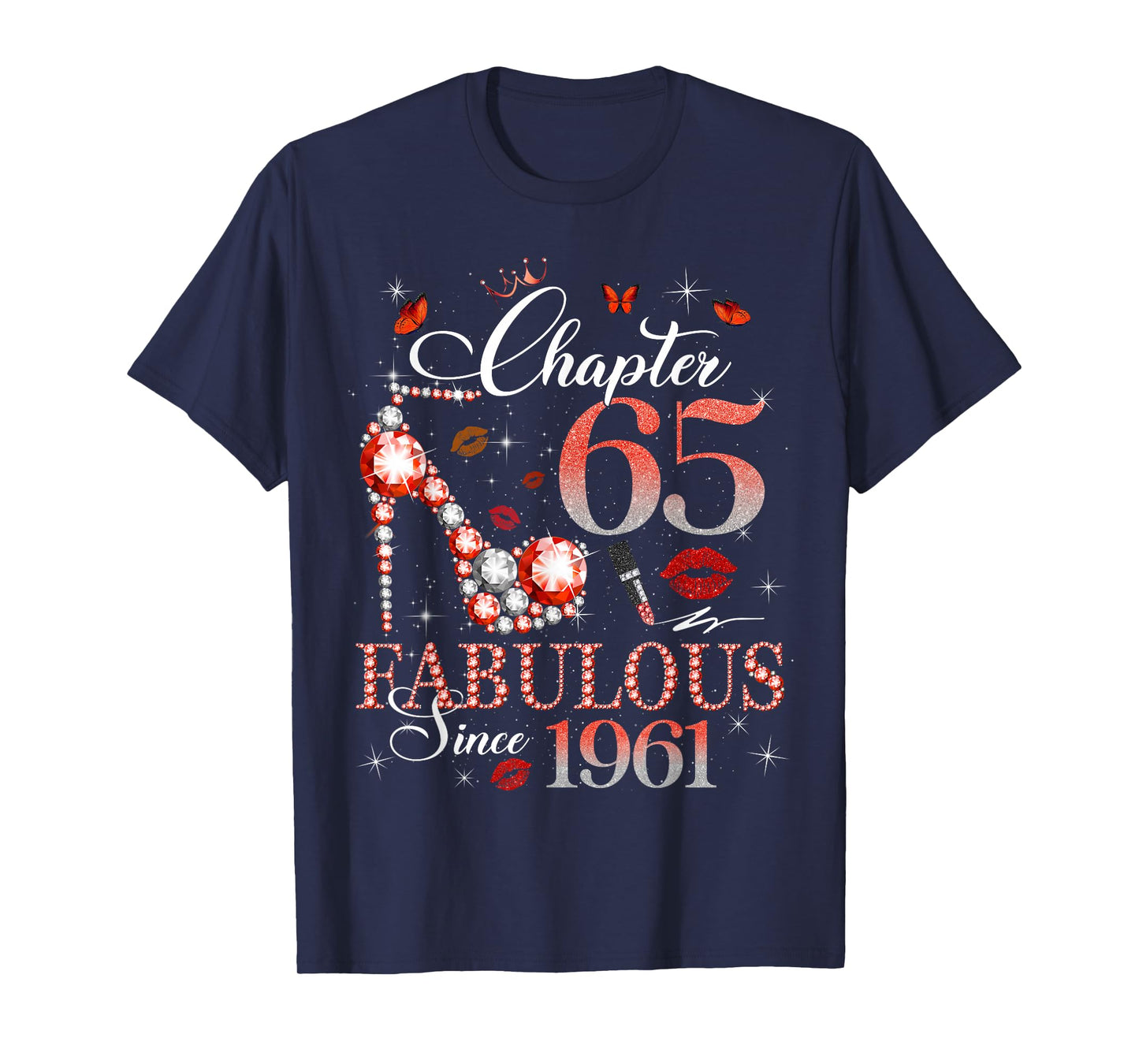 Chapter 65 Fabulous Since 1961 65th Birthday Women Girls T-Shirt