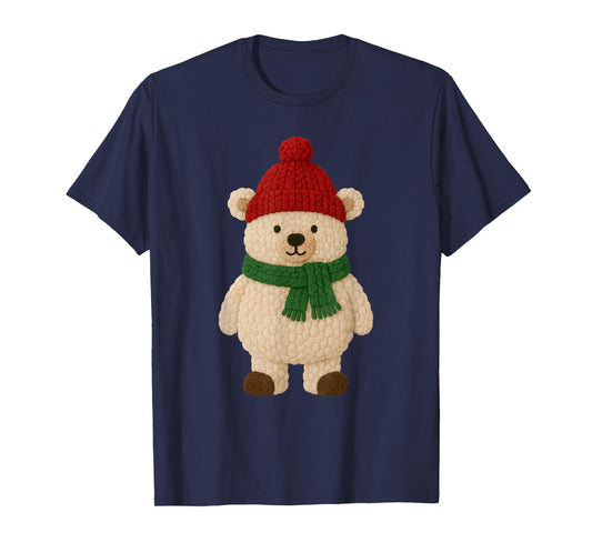 Cute Polar Bear Christmas Winter Snow T-Shirt