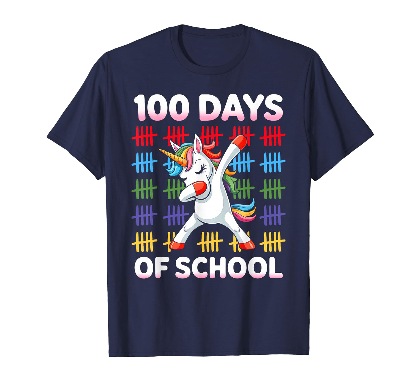 100 Days of School Shirt Unicorn Girls 100th Day of School T-Shirt