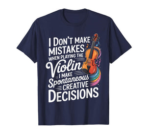 Funny Violin Art for Men Women Music Violin Player Violinist T-Shirt