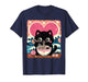 Valentines Day Cat Ramen Kawaii Japanese Girls Kids Women T-Shirt