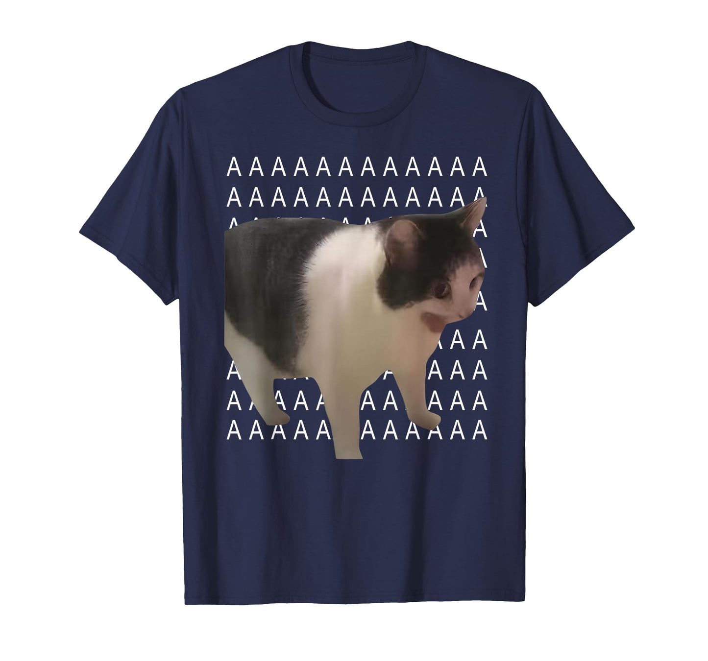 Funny Cat Shout Aaaaaaaaa Funny Cursed Internet Trendy Meme T-Shirt