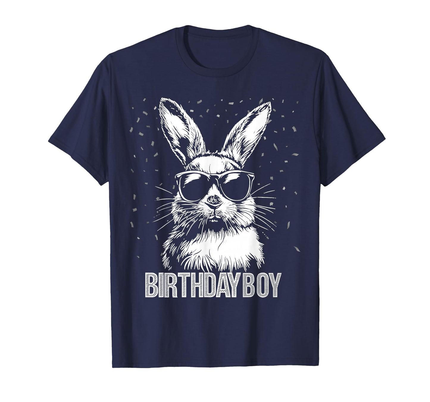 Cool Bunny Birthday Boy Rabbit Sunglasses Fun Party T-Shirt