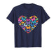 Colorful Butterfly Heart Cute Butterflies for Women Girls T-Shirt