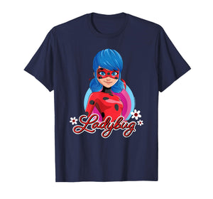 Miraculous Ladybug Front Portrait Flowers T-Shirt