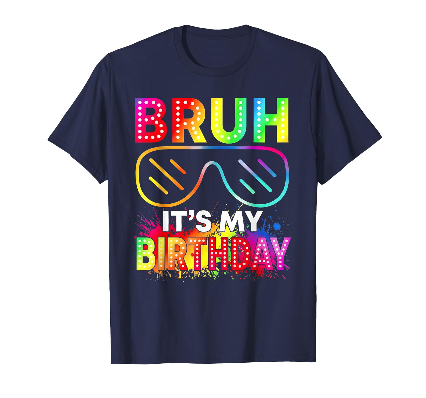 It's My Birthday Boy Girl Sunglasses Glowing Birthday Party T-Shirt