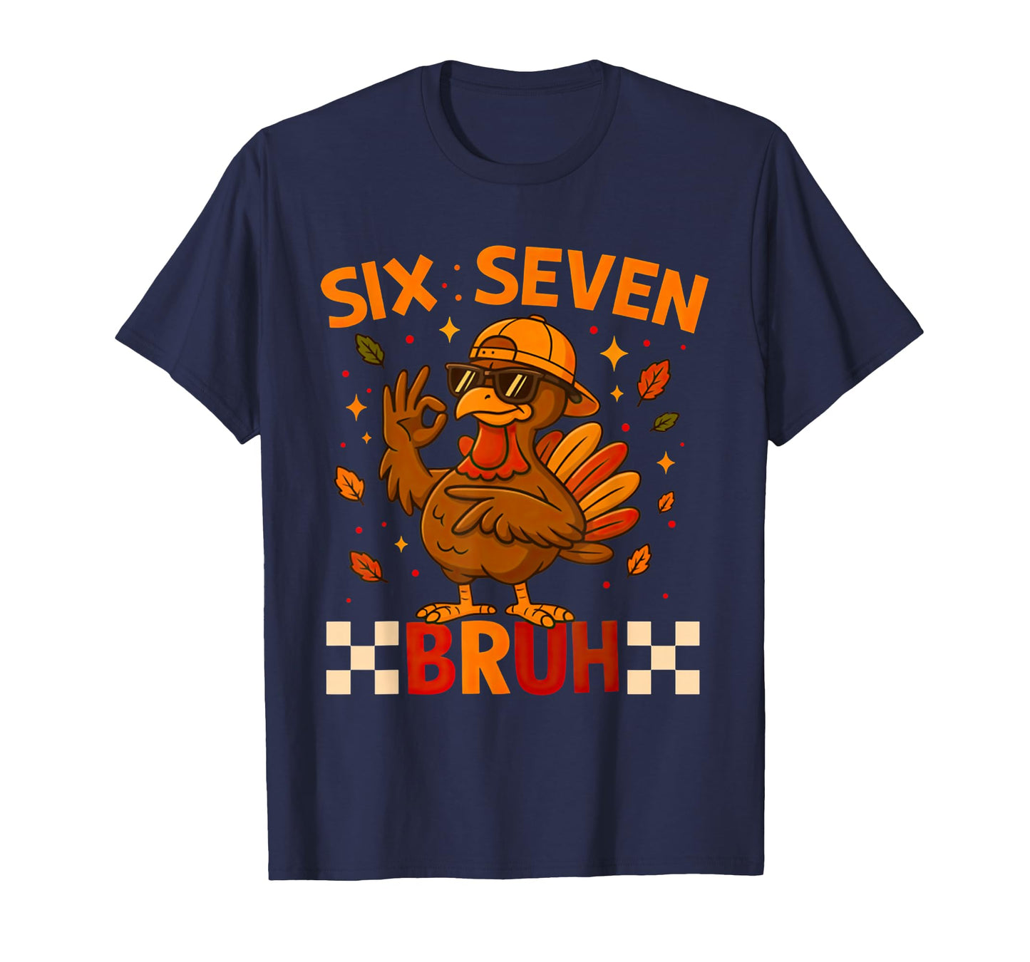 Funny Six Seven Meme Turkey Kids Bruh, 67 Thanksgiving T-Shirt