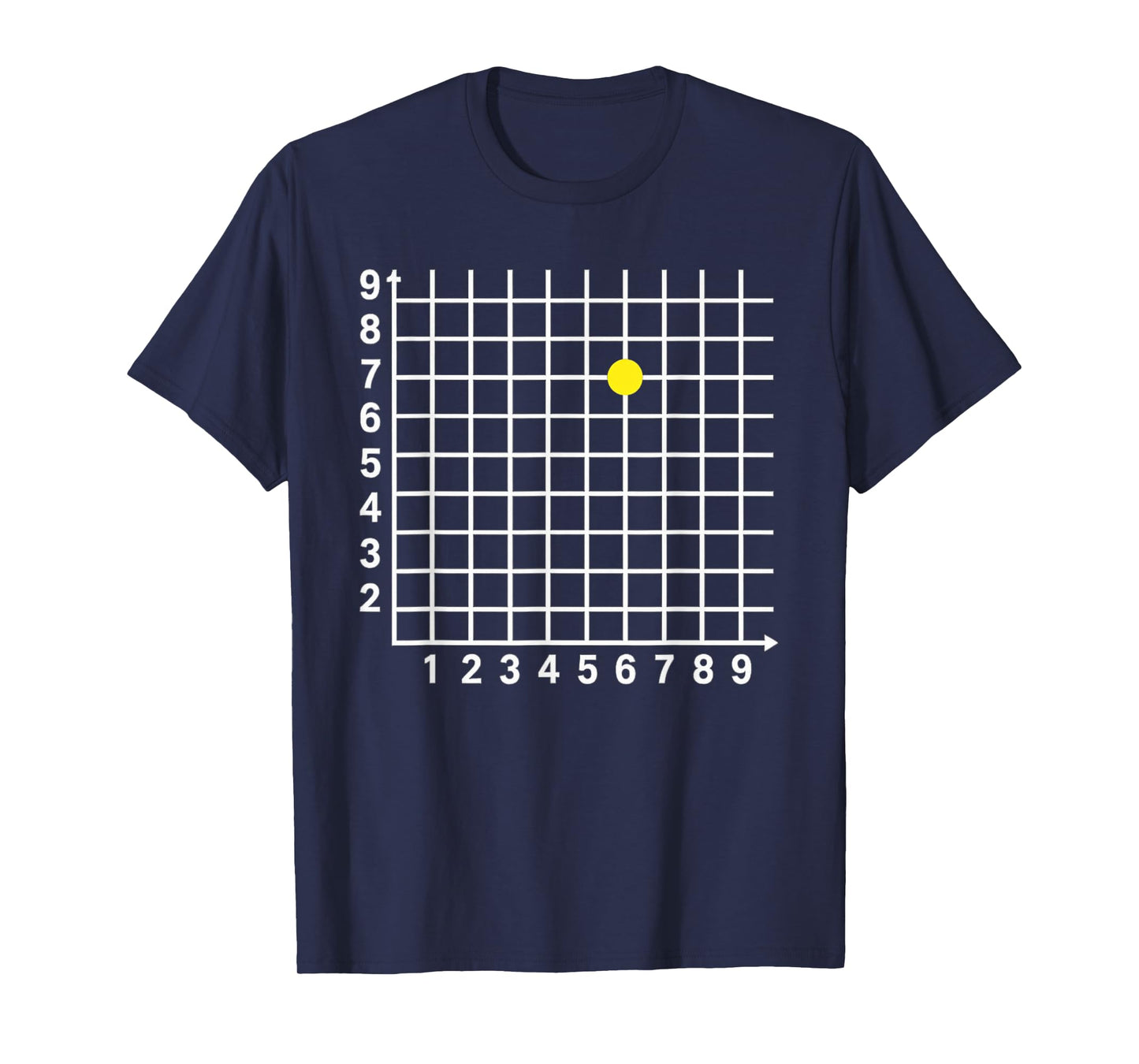 Coordinate 67 Grid Funny Math Science Teacher Boys Kids Math T-Shirt