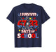 I Survived 67 + 33 Days of School 100th Day Boys Spider Web T-Shirt