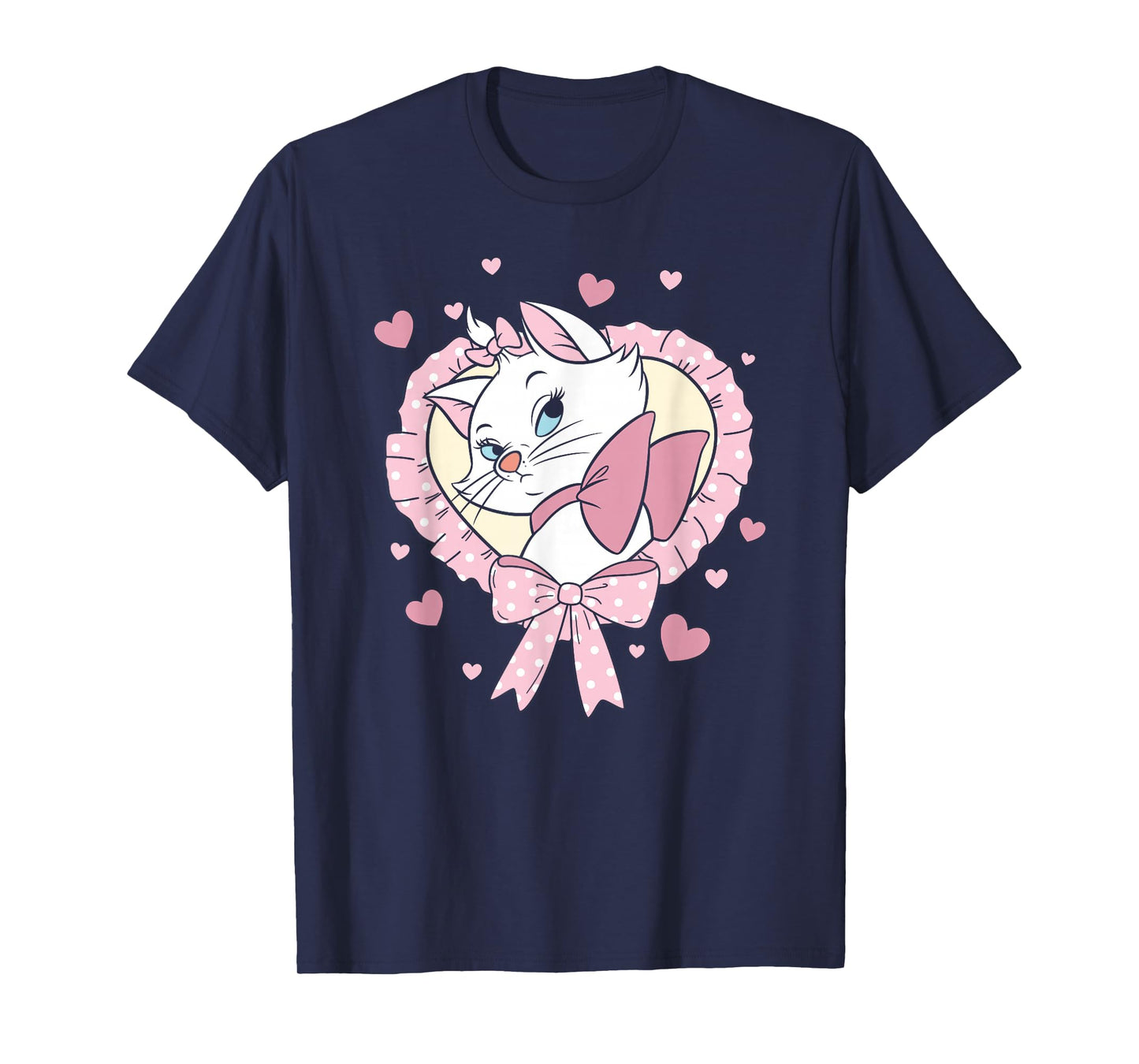 Disney The Aristocats Valentine's Day Marie Heart Frame T-Shirt