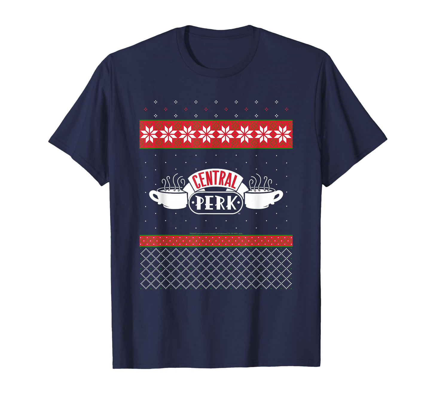 Friends Central Perk Logo Sweater Print Christmas TV Show T-Shirt