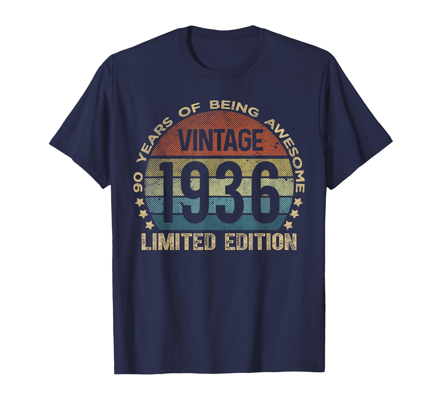90 Year Old Gifts Vintage 1936 Limited Edition 90th Birthday T-Shirt