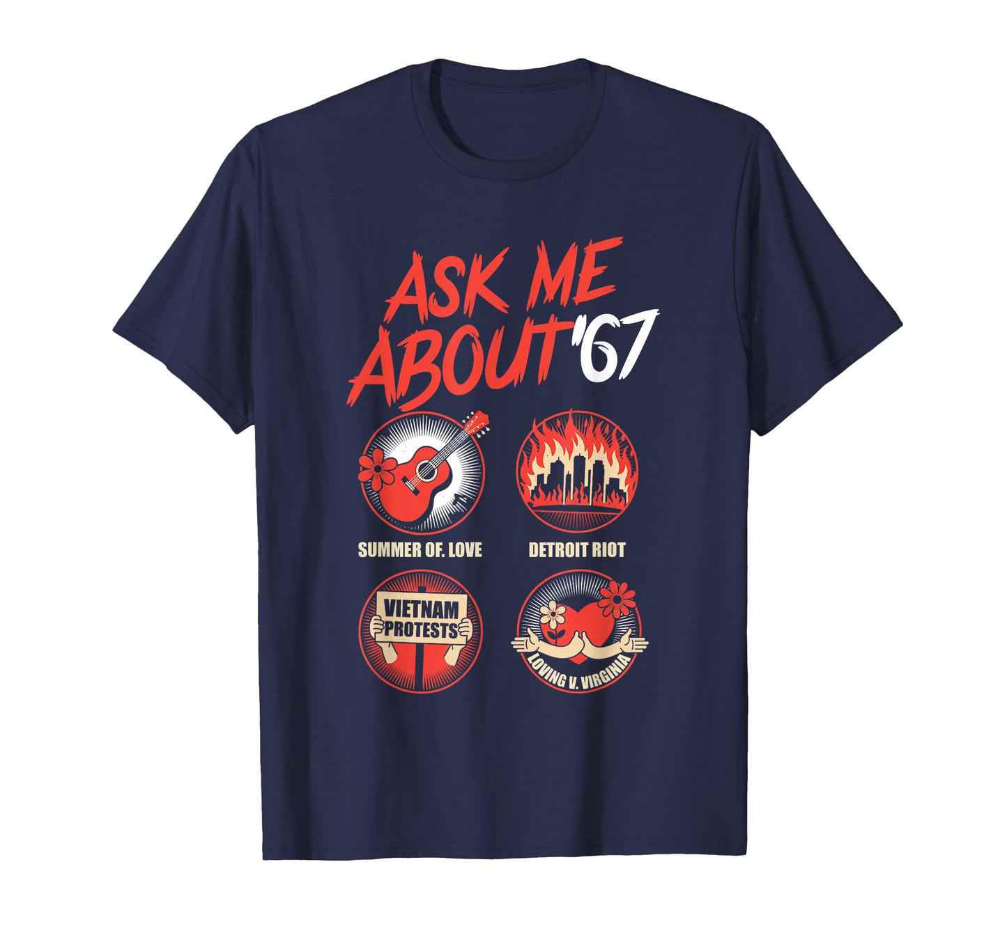 Funny 67 History Teacher Teacher 6 7 Funny Overuse '67 T-Shirt