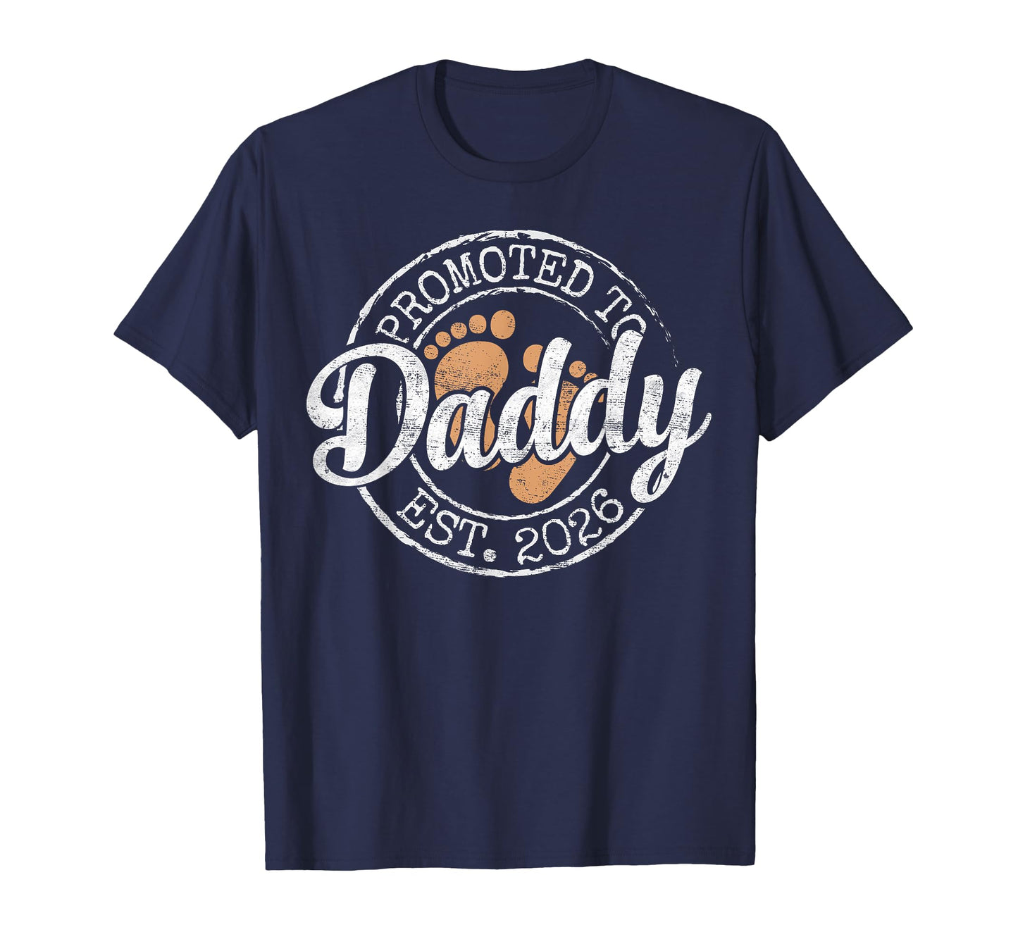 Promoted to Daddy Est 2026 Stamp First Time Dad to Be T-Shirt