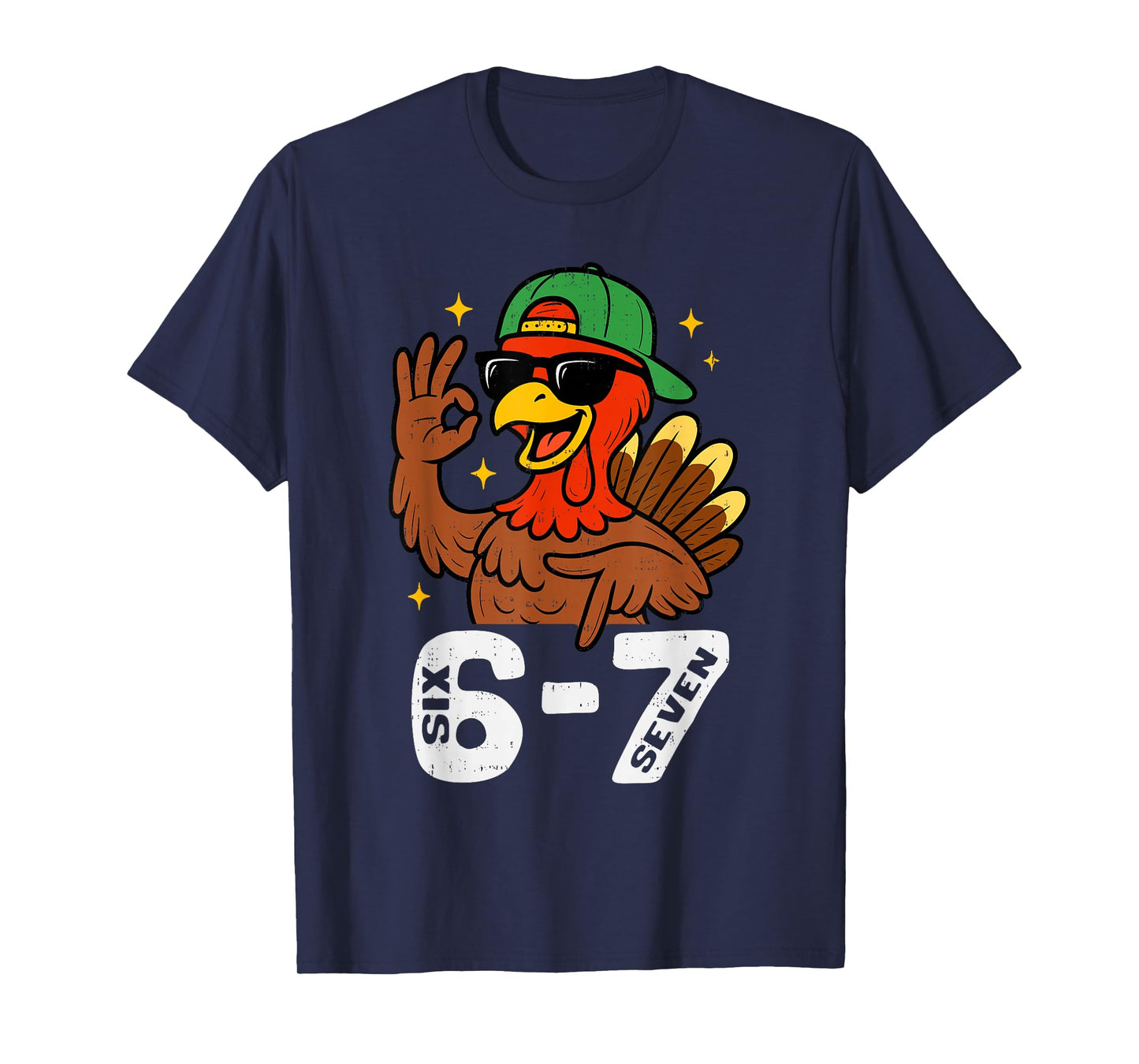 6 7 Six Seven Turkey Gen Z Alpha Meme Slang Teen Boys Kids T-Shirt