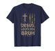 Jesus Loves You Bruh Camo Christian USA Flag Men Hunter T-Shirt