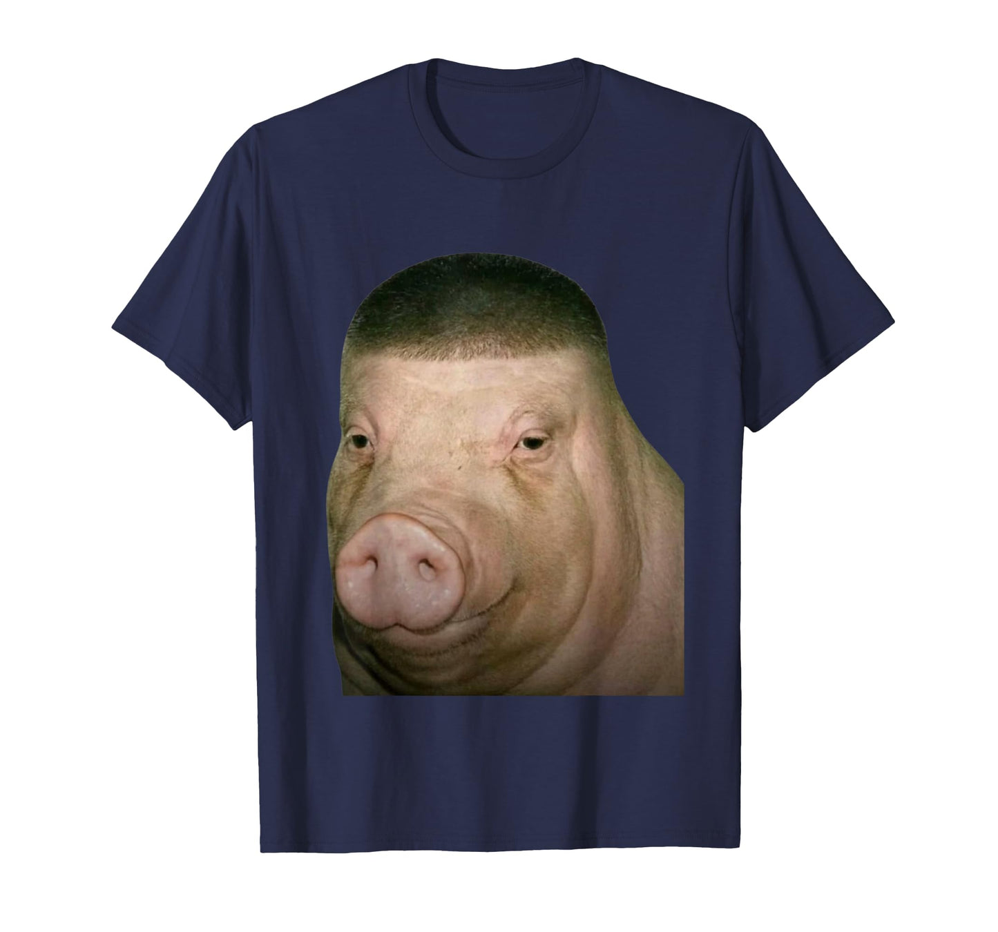 Pig Wig Funny John Pork Fade Haircut Design T-Shirt
