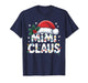 Mimi Claus Christmas Lights Santa Family Matching Holiday T-Shirt