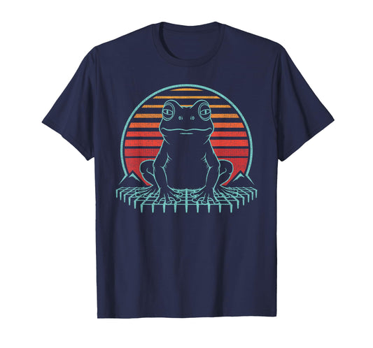 Frog Toad Lover Animal Retro Vintage 80s T-Shirt