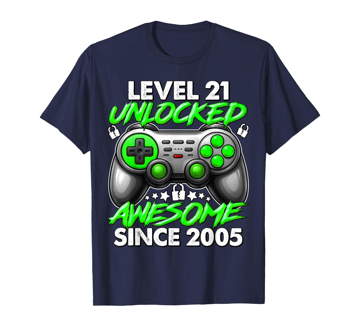 Level 21 Unlocked 21 Year Old Gifts Boys 21st Birthday Boy T-Shirt