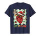 Funny Let It Flow Anatomy Heart Cardiac Nurse Santa Hat Xmas T-Shirt