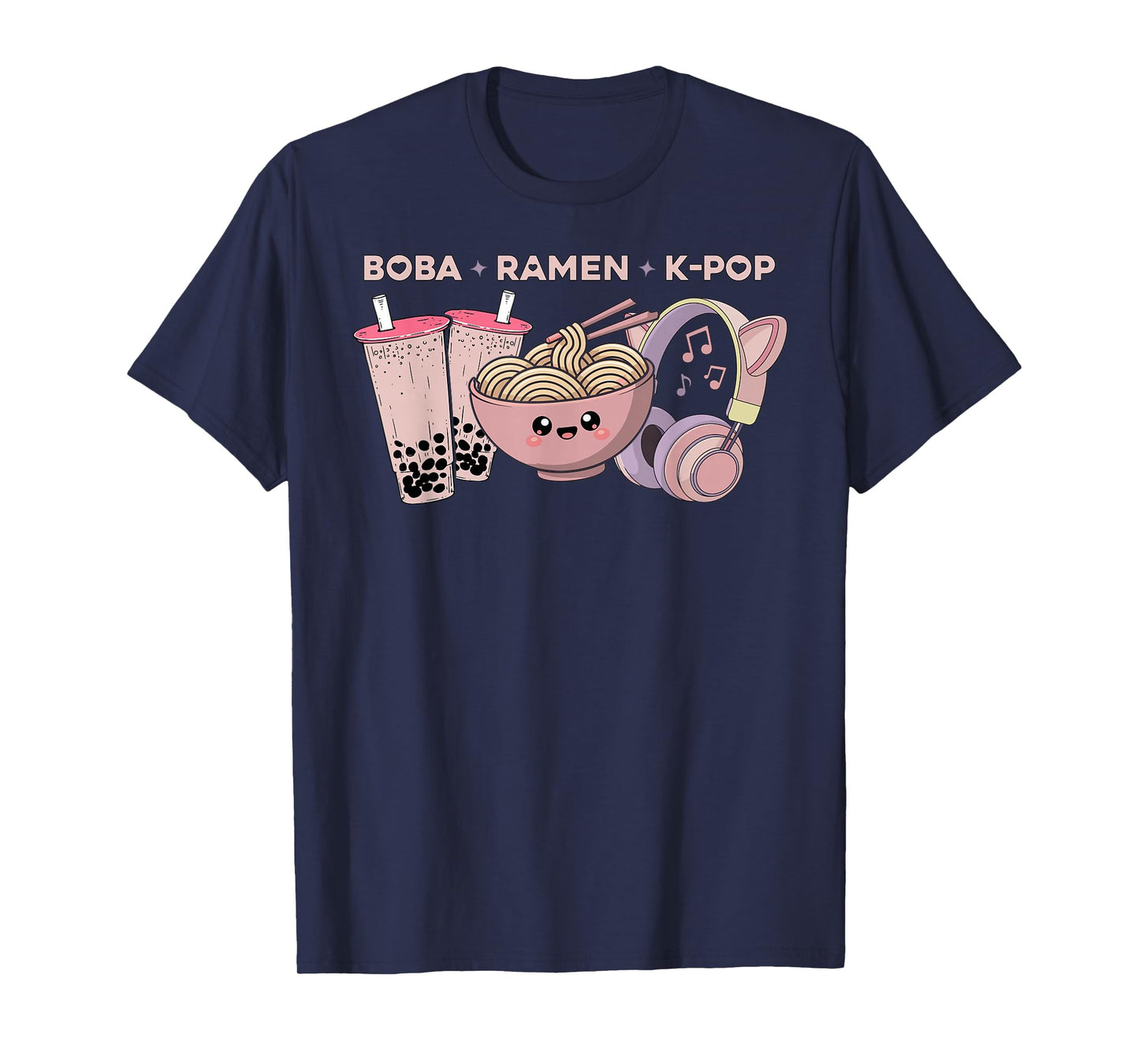 Kawaii Kpop Boba Ramen K-Pop Anime K Pop T-Shirt