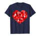 Valentines Day Heart Building Bricks Blocks Boys Kid Toddler T-Shirt