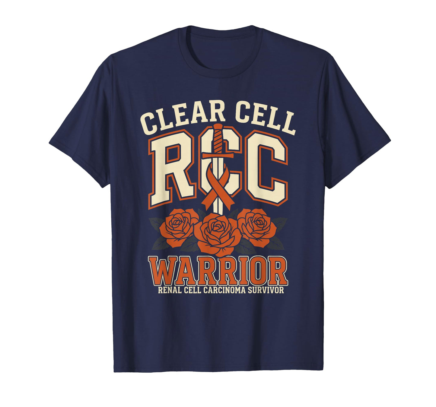 Renal Cell Carcinoma Survivor Ribbon Kidney Cancer Awareness T-Shirt