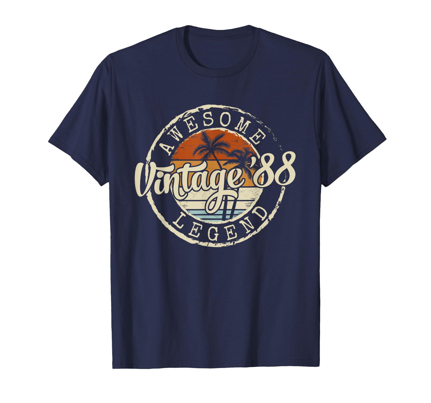 Vintage 1988 38yr 38th Birthday Gifts for Men 38 Years Old T-Shirt