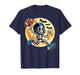 Halloween Skeleton Player Football Spooky for Teens Boys Men T-Shirt