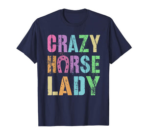 Vintage Crazy Horse Lady Equestrian Squad Pony Gallop Vibes T-Shirt