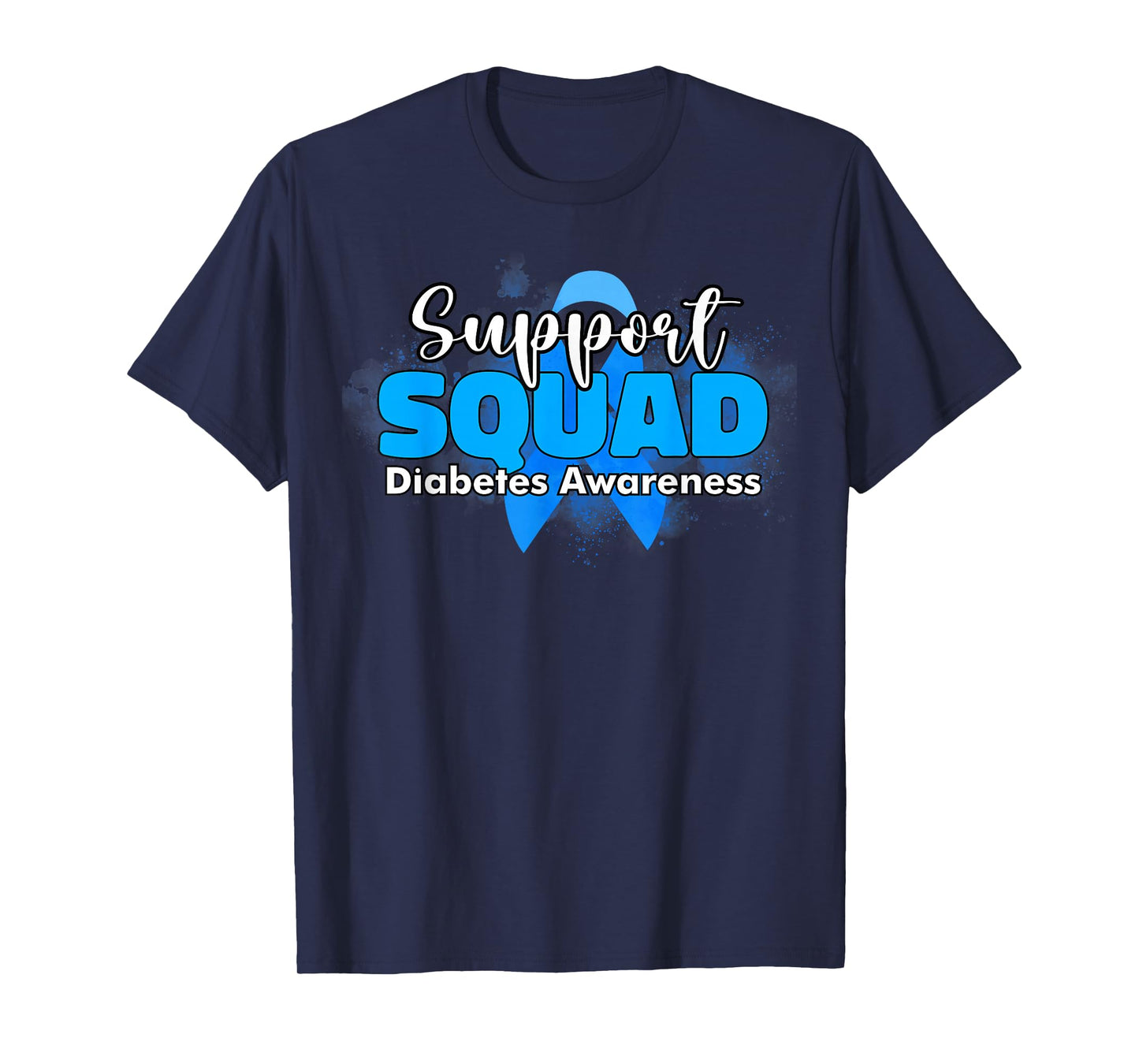Support Squads in November We Wear Blues Diabetes Awareness T-Shirt