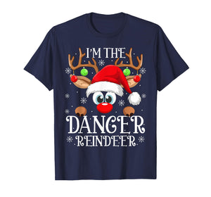 Dancer Reindeer Christmas Family Matching Funny Dancing Xmas T-Shirt