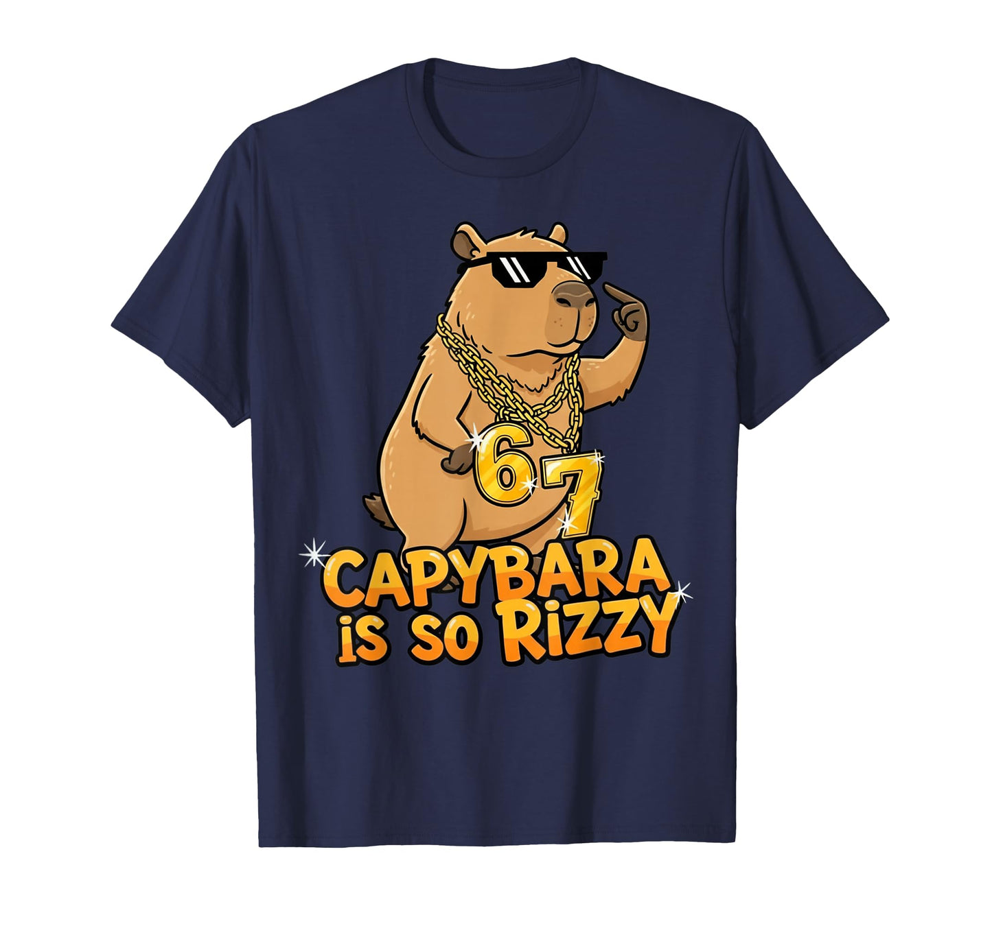 Funny Capybara is So Rizzy Meme 67 T-Shirt