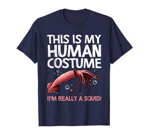 Cute Squid Design for Men Women Kids Octopus Squid Lover T-Shirt