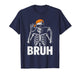 67 Halloween Meme 6 7 Skeleton Six Seven Numbers Funny Bruh T-Shirt