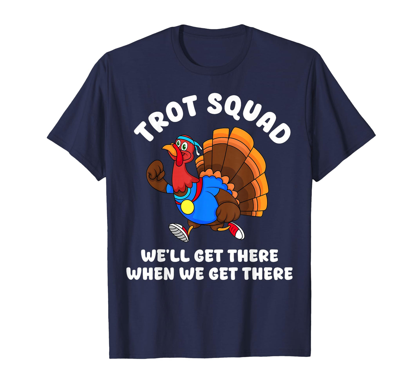 Turkey Run Trot Squad Thanksgiving Running Team Matching T-Shirt