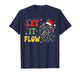 Funny Let It Flow Anatomy Heart Cardiac Nurse Santa Hat Xmas T-Shirt