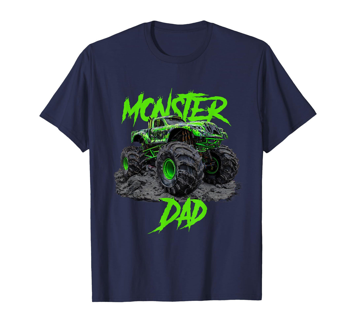 Monster Dad Truck Family Matching T-Shirt