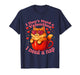Valentine Cat Nap Funny Cozy Sleep Design T-Shirt