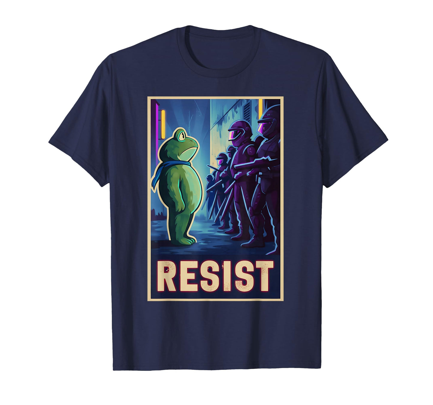 Funny Portland Frog Protest Activist Nature Eco Movement T-Shirt