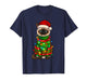Siamese Cat Christmas Lights Funny Santa Holiday Cats T-Shirt