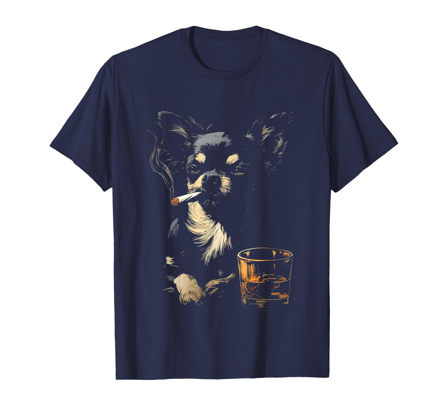 Funny Chihuahua Smoking T-Shirt