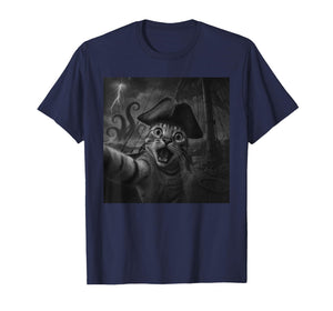 Cat Selfie with Kraken Octopus Funny Meme Men Women Kids T-Shirt
