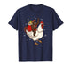 Bigfoot Riding Chicken Deer Xmas Chicken Christmas T-Shirt